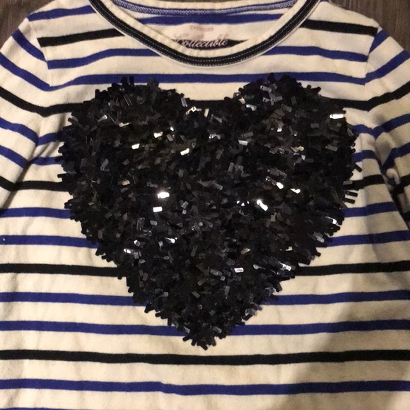 Crewcuts Collectible Long sleeve Shirt with Black heart made of sequins - Picture 2 of 4